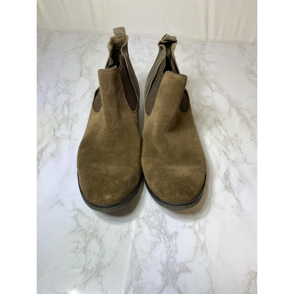 Aetrex Beth Brown Suede Leather Chelsea Boot Women Size 39 US 8 - Picture 3 of 8